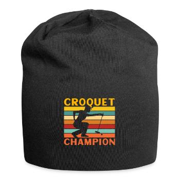 Croquet Champion - Jersey-Beanie - Schwarz - Vorne