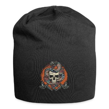 Skull Snake Tattoo Lover Tattoo - Bonnet en jersey - noir - Devant