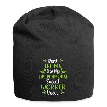 Environmental Social Worker Job Environmentalist - Jersey-Beanie - Schwarz - Vorne
