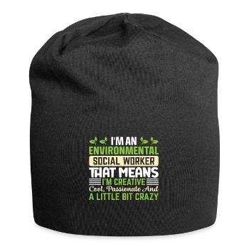 Environmental Social Worker Job Environmentalist - Jersey-Beanie - Schwarz - Vorne