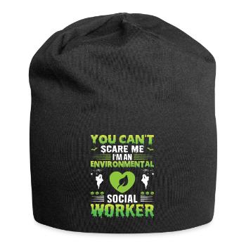 Emploi de travailleur social environnementaliste Environnementaliste - Bonnet en jersey - noir - Devant