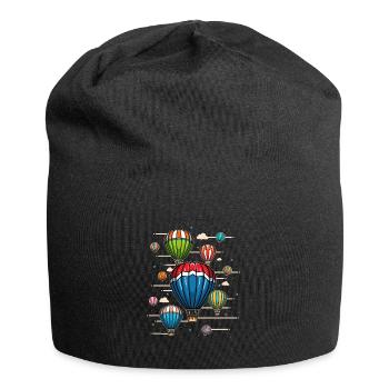 Hot Air Balloon Driving for Hot Air Balloon Pilots - Jersey Beanie - black - Front