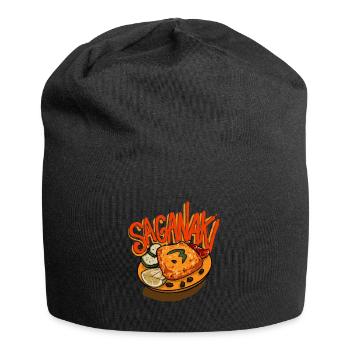 Saganaki Greek Cuisine Food Lovers - Jersey-Beanie - Schwarz - Vorne