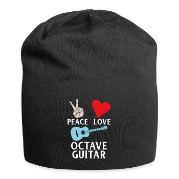 Peace Love Octave Instrument de guitare - Bonnet en jersey - noir - Devant