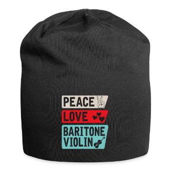 Baritone Violin Instrument Orchestra - Jersey-Beanie - Schwarz - Vorne