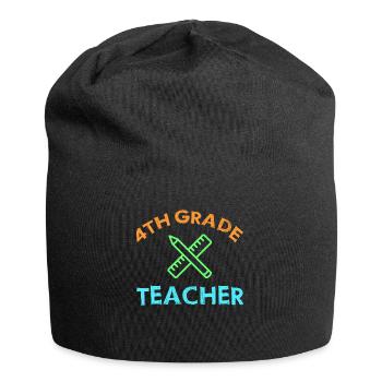 4e année Enseignante éducatrice École de formation à l’emploi - Bonnet en jersey - noir - Devant