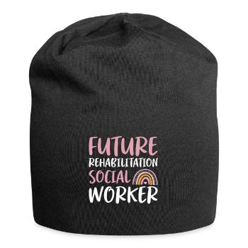 Future Rehabilitation Social Worker Social Working - Jersey Beanie - black - Front