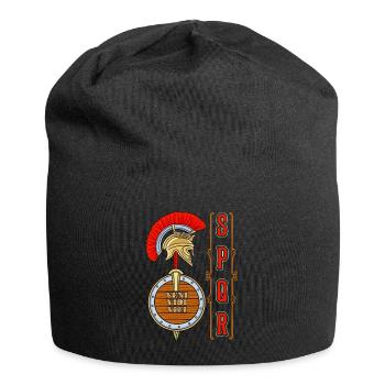 Lateinische Redewendung Römisches Reich Veni, Vidi, Vici - Jersey-Beanie - Schwarz - Vorne
