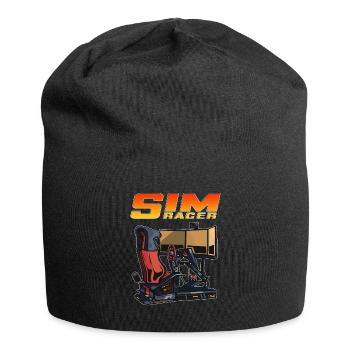 Sim Racer Driving Simulator Driver Gamer - Jersey Beanie - black - Front
