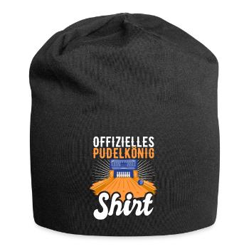 Offizielles Pudelkönig Shirt für Kegler - Jersey-Beanie - Schwarz - Vorne