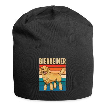 Bierbeiner für Biertrinker Bier - Jersey-Beanie - Schwarz - Vorne