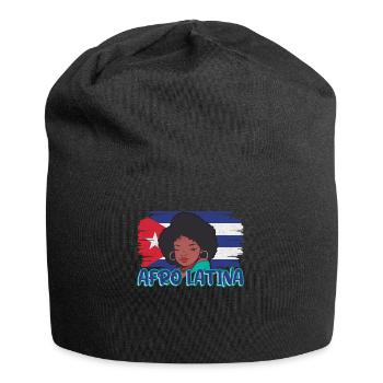 Afro Latina Pride Puerto Rico Puerto Rican Roots - Jersey Beanie - black - Front
