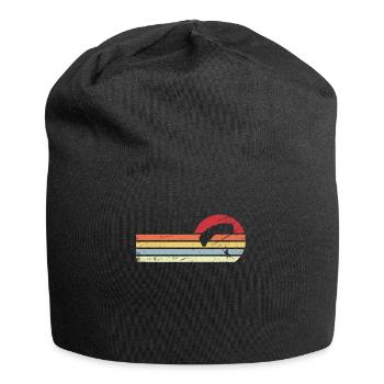 Lignes Soleil et Rétro - Parapente - - Bonnet en jersey - noir - Devant