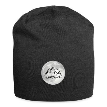 Pleine Lune - Montagne - - Bonnet en jersey - charbon - Devant