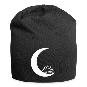 Mondsichel - Berg - - Jersey-Beanie - Schwarz - Vorne