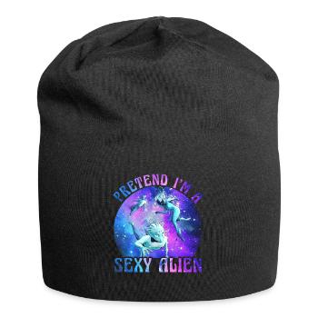 Pretend I'm a sexy Alien - Jersey-Beanie - Schwarz - Vorne