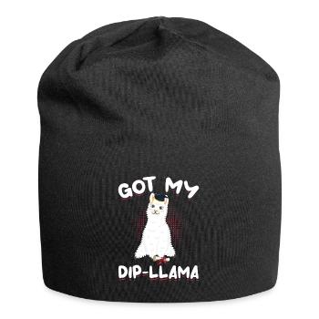 Diplôme Llama Diplômé - Bonnet en jersey - noir - Devant