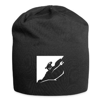Mountains - Hiking - (11) - Jersey Beanie - black - Front