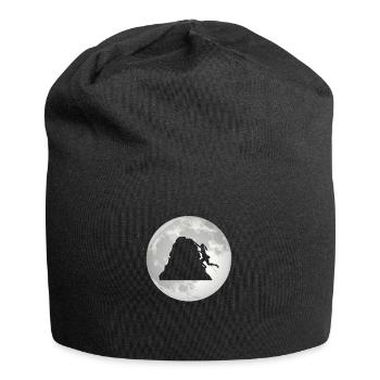 Full Moon - Female Climbing - - Jersey Beanie - black - Front