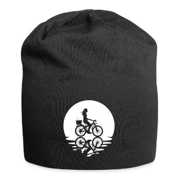 Cercle et réflexion - Frau Radfahren - - Bonnet en jersey - noir - Devant