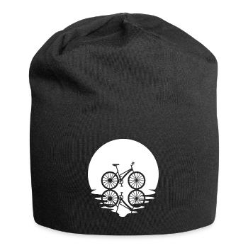 Kreis und Reflexion - Radfahren - - Jersey-Beanie - Schwarz - Vorne