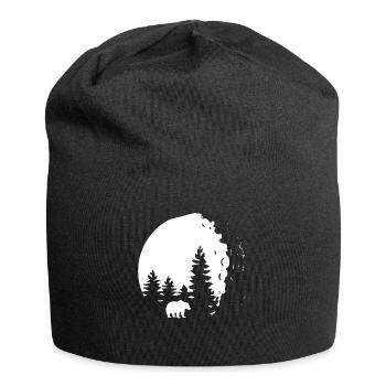 Arbres - Ours - (4) - Bonnet en jersey - noir - Devant