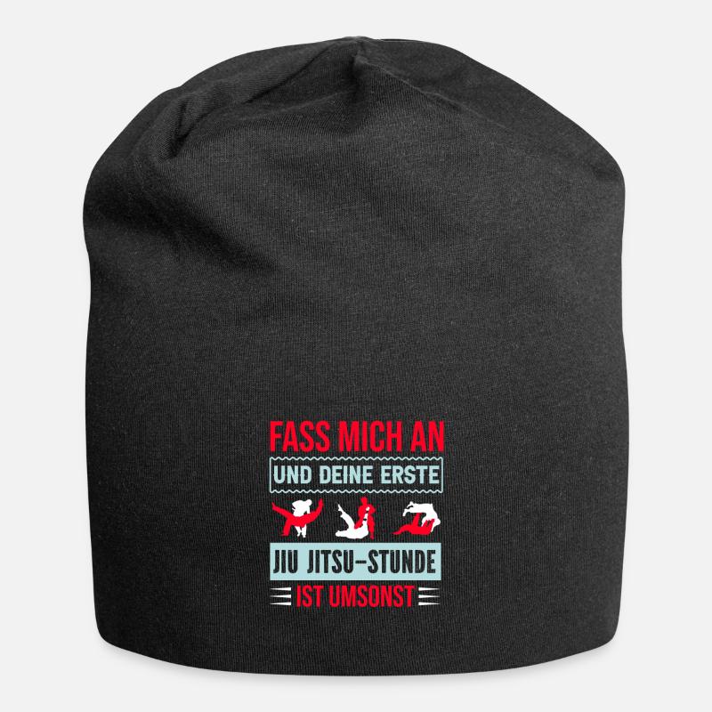 Jiu Jitsu Stunde Jiu Jitsu Training - Jersey-Beanie - Schwarz