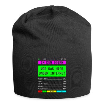 Videotext Spruch 90er Jahre Party Teletext - Jersey-Beanie - Schwarz - Vorne