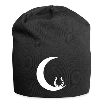 Croissant de Lune - Fer à cheval - - Bonnet en jersey - noir - Devant