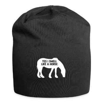 Yes, I smell like a horse 1 - - Jersey Beanie - black - Front