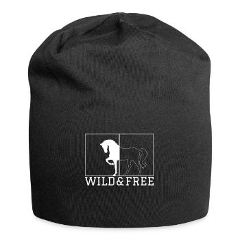 Wild und frei 3 - - Jersey-Beanie - Schwarz - Vorne