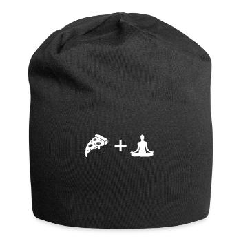 Pizza - Yoga - - Bonnet en jersey - noir - Devant