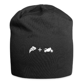 Pizza - Motorbike - - Jersey Beanie - black - Front