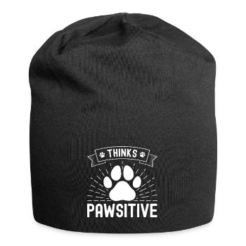 Pense Pawsitive - Bonnet en jersey - noir - Devant
