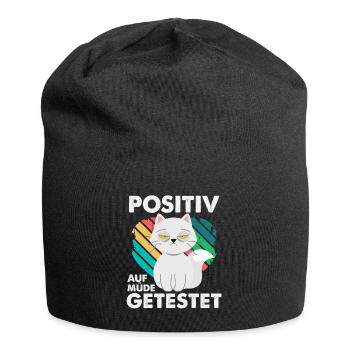 Tested positive for tired. - Jersey Beanie - black - Front
