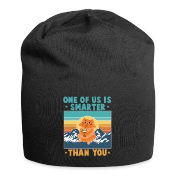 One of us is smarter than you - Jersey Beanie - black - Front