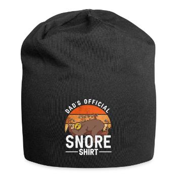 Dads official snore shirt - Jersey Beanie - black - Front