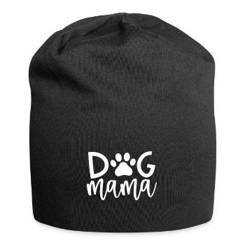 Dog mom - Jersey Beanie - black - Front