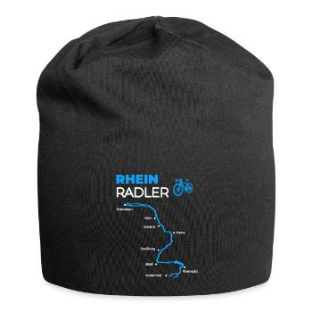 Rhein Radler Spruch für Radtour am Rhein Radfahrer - Jersey-Beanie - Schwarz - Vorne