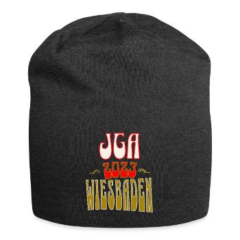 Wiesbaden JGA Junggesellenabschied 2023 für Fans - Jersey-Beanie - Anthrazit - Vorne