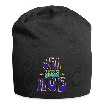 Aue JGA Junggesellenabschied 2023 für Fans - Jersey-Beanie - Schwarz - Vorne