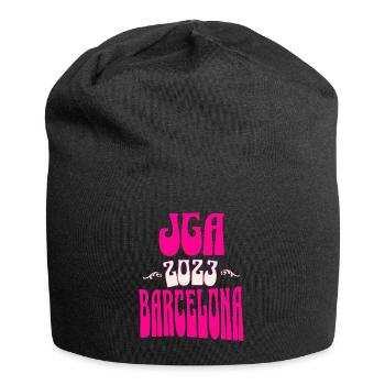 Barcelona JGA Junggesellenabschied 2023 für Fans - Jersey-Beanie - Schwarz - Vorne