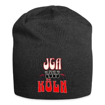 Köln JGA Junggesellenabschied 2023 für Fans - Jersey-Beanie - Anthrazit - Vorne