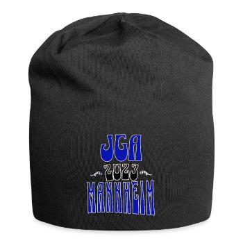 Mannheim JGA Junggesellenabschied 2023 für Fans - Jersey-Beanie - Schwarz - Vorne