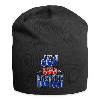 Rostock JGA Junggesellenabschied 2023 für Fans - Jersey-Beanie - Schwarz - Vorne