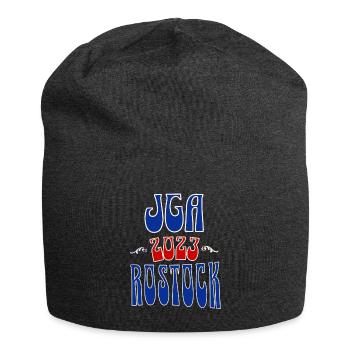 Rostock JGA Junggesellenabschied 2023 für Fans - Jersey-Beanie - Anthrazit - Vorne