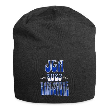 Karlsruhe JGA Junggesellenabschied 2023 für Fans - Jersey-Beanie - Anthrazit - Vorne