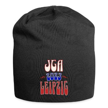 Leipzig JGA Junggesellenabschied 2023 für Fans - Jersey-Beanie - Schwarz - Vorne