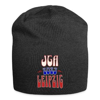 Leipzig JGA Junggesellenabschied 2023 für Fans - Jersey-Beanie - Anthrazit - Vorne