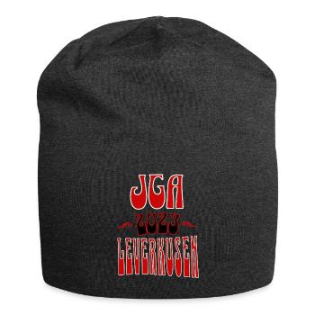 Leverkusen JGA Junggesellenabschied 2023 für Fans - Jersey-Beanie - Anthrazit - Vorne